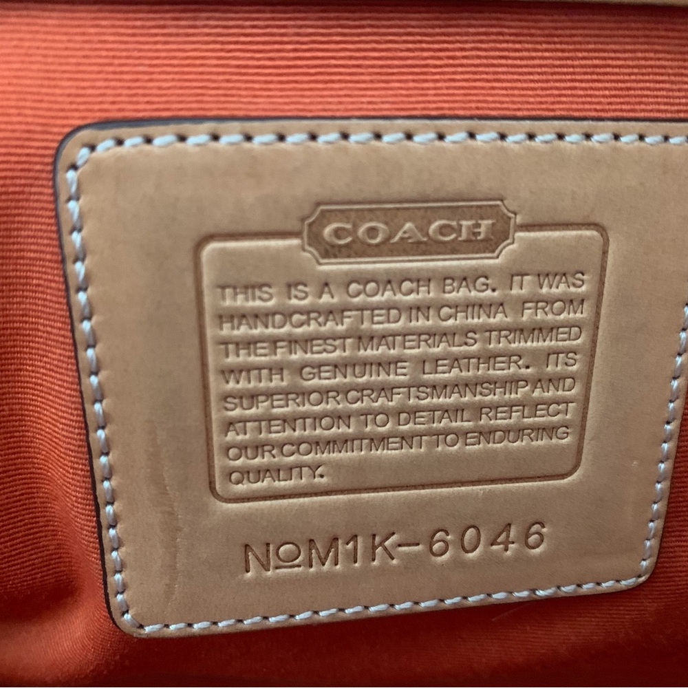 Authentic Vintage Brown Monogram Coach Bag - Picture 3 of 5